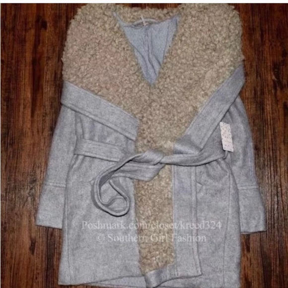 FREE PEOPLE Woven Jacket Intricate Draped Cardigan - Picture 4 of 6